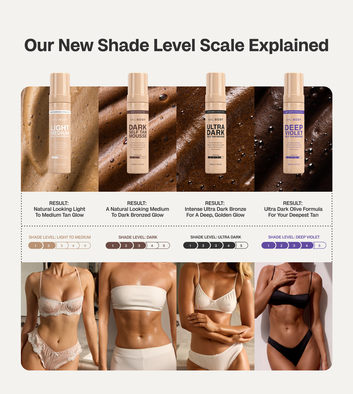 Light Medium Self Tanning Mousse