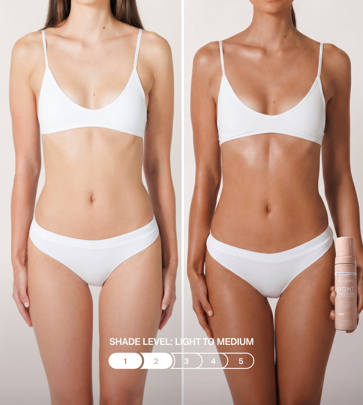 Light Medium Self Tanning Mousse