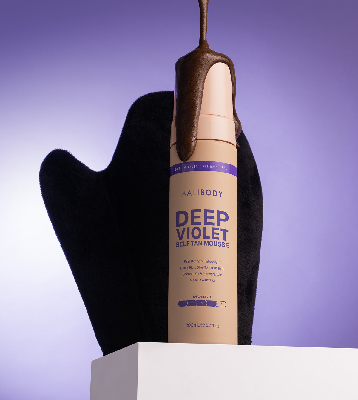 Deep Violet Self Tan Mousse - Ultra Dark Violet Tan - Bali Body